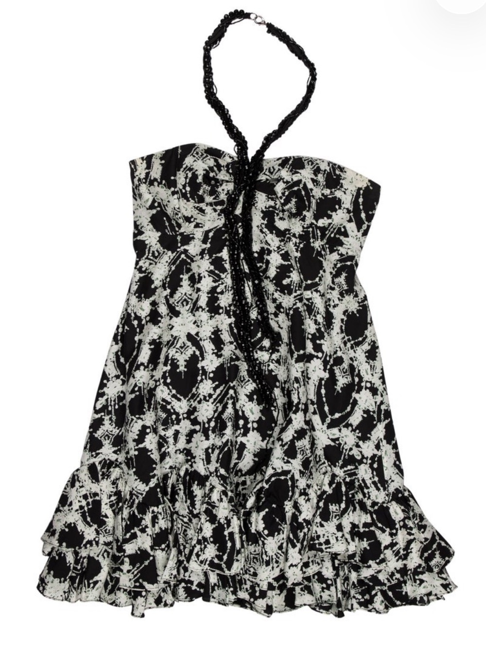 Marchesa silk Halter dress